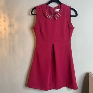 💎 Maddie- Magenta Jeweled Dress - Junior Size 5